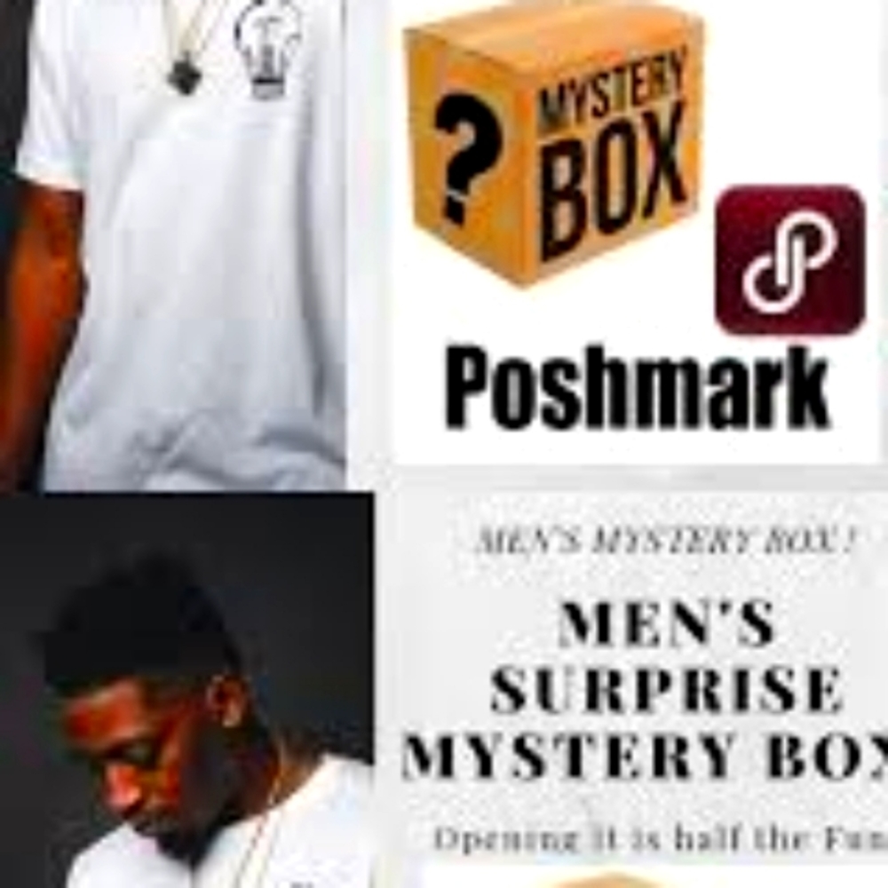 Men's surprise mystery box shirts jeans shoes etc